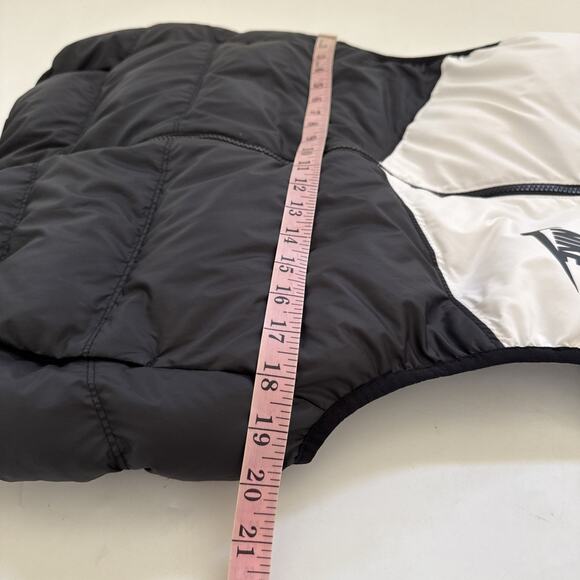 NIKE REVERSIBLE‎ Duck Down Puffer Vest Womens Medium Retro Y2K Athleisure - Picture 7 of 11